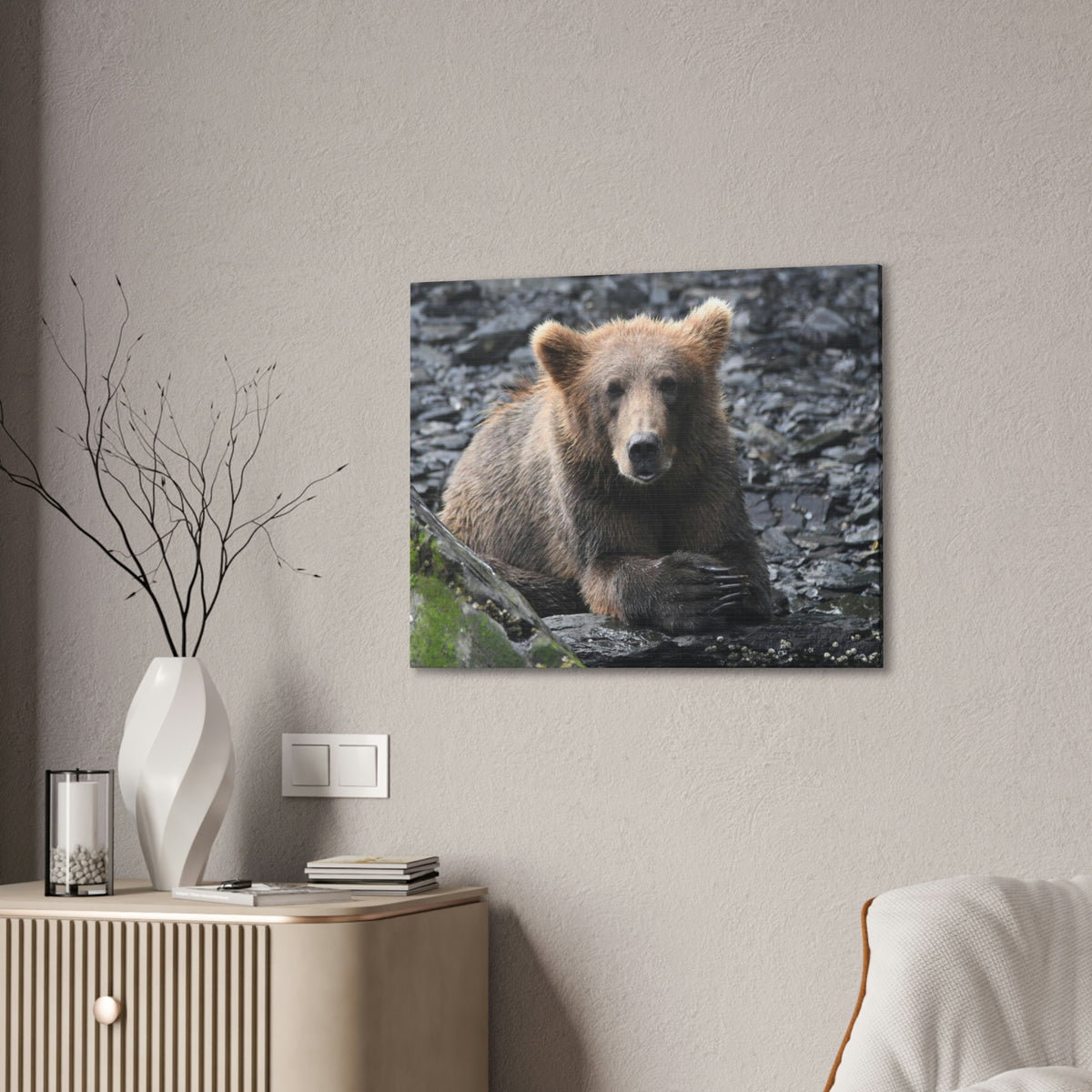 Please Bear Canvas Stretched, 0.75"