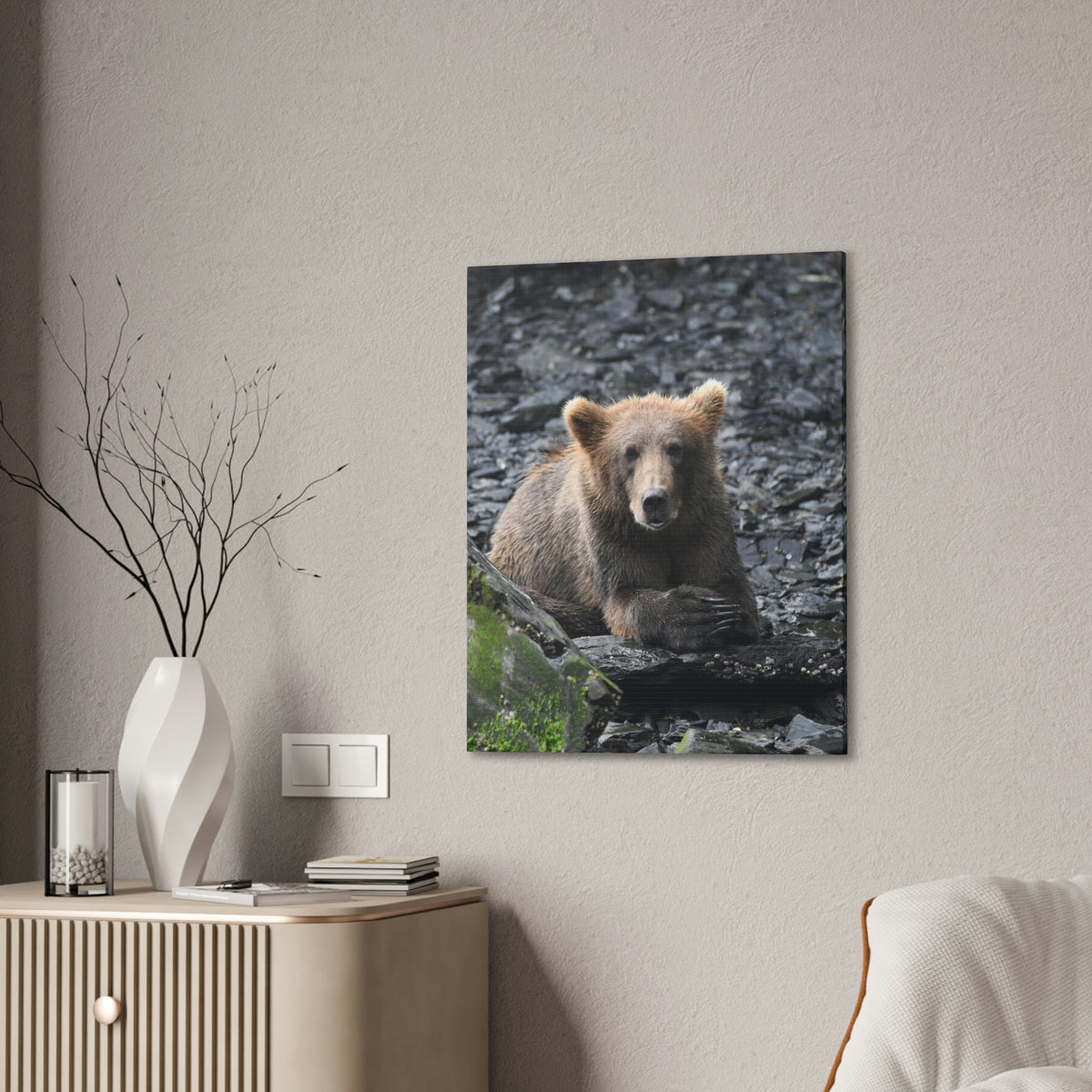 Please Bear Canvas Stretched, 0.75"