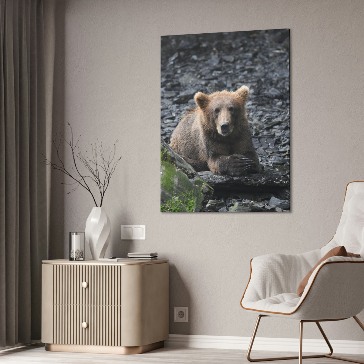 Please Bear Canvas Stretched, 0.75"