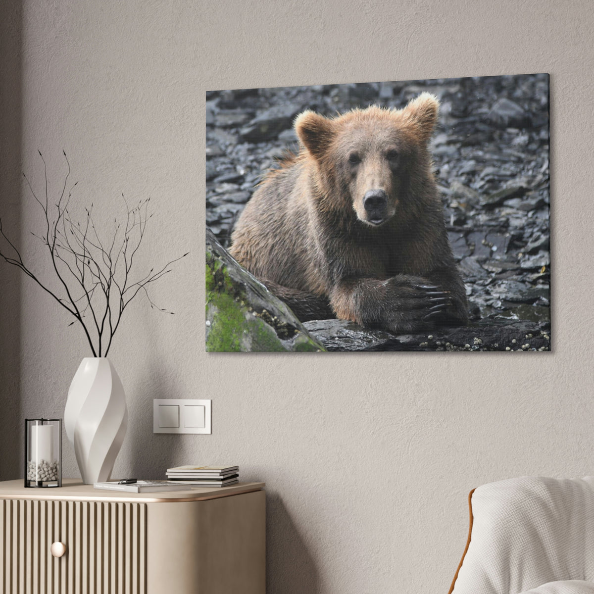 Please Bear Canvas Stretched, 0.75"