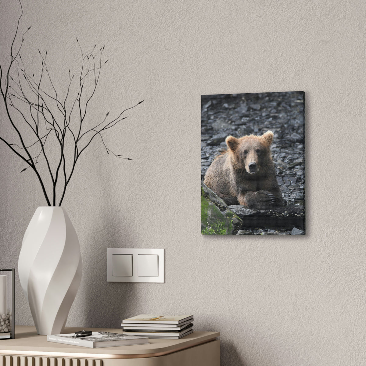 Please Bear Canvas Stretched, 0.75"
