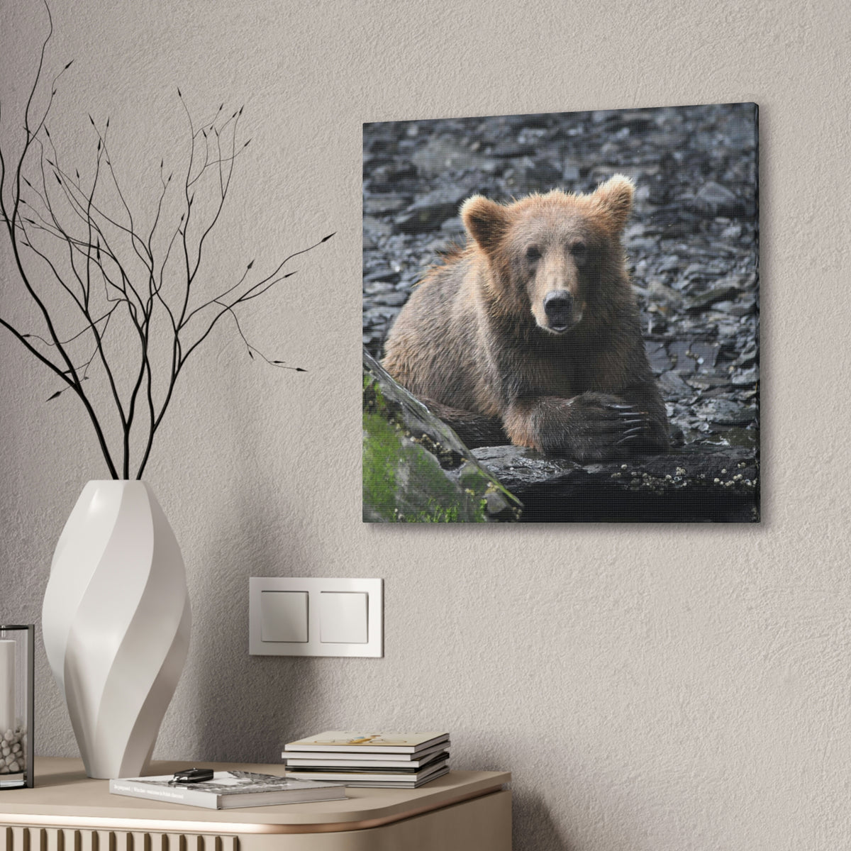 Please Bear Canvas Stretched, 0.75"