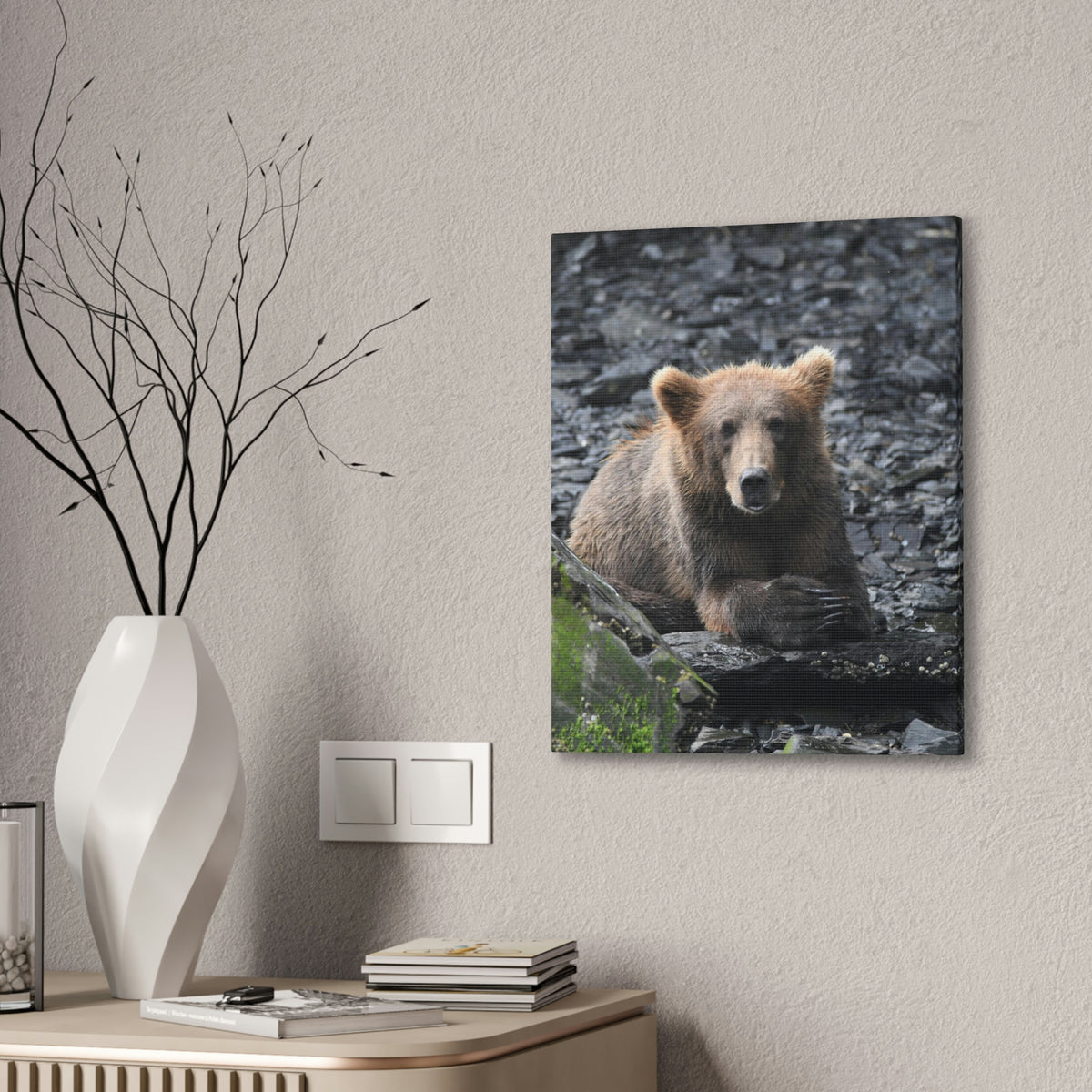 Please Bear Canvas Stretched, 0.75"