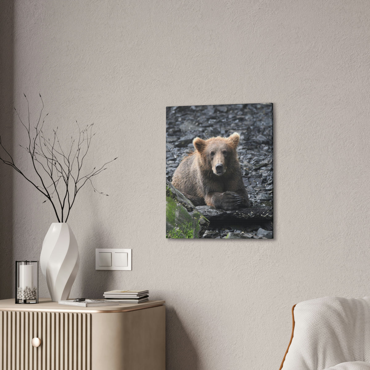 Please Bear Canvas Stretched, 0.75"