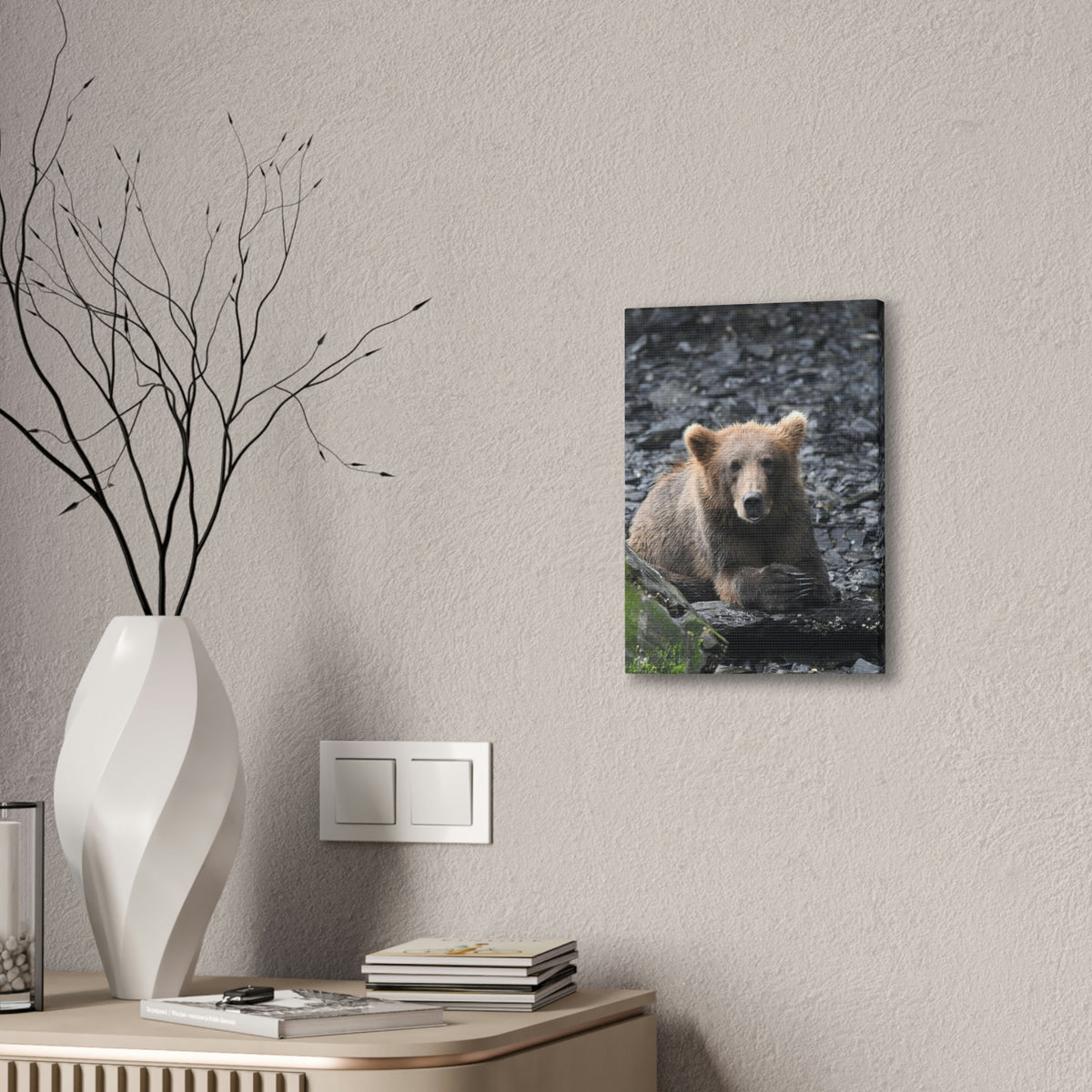 Please Bear Canvas Stretched, 0.75"