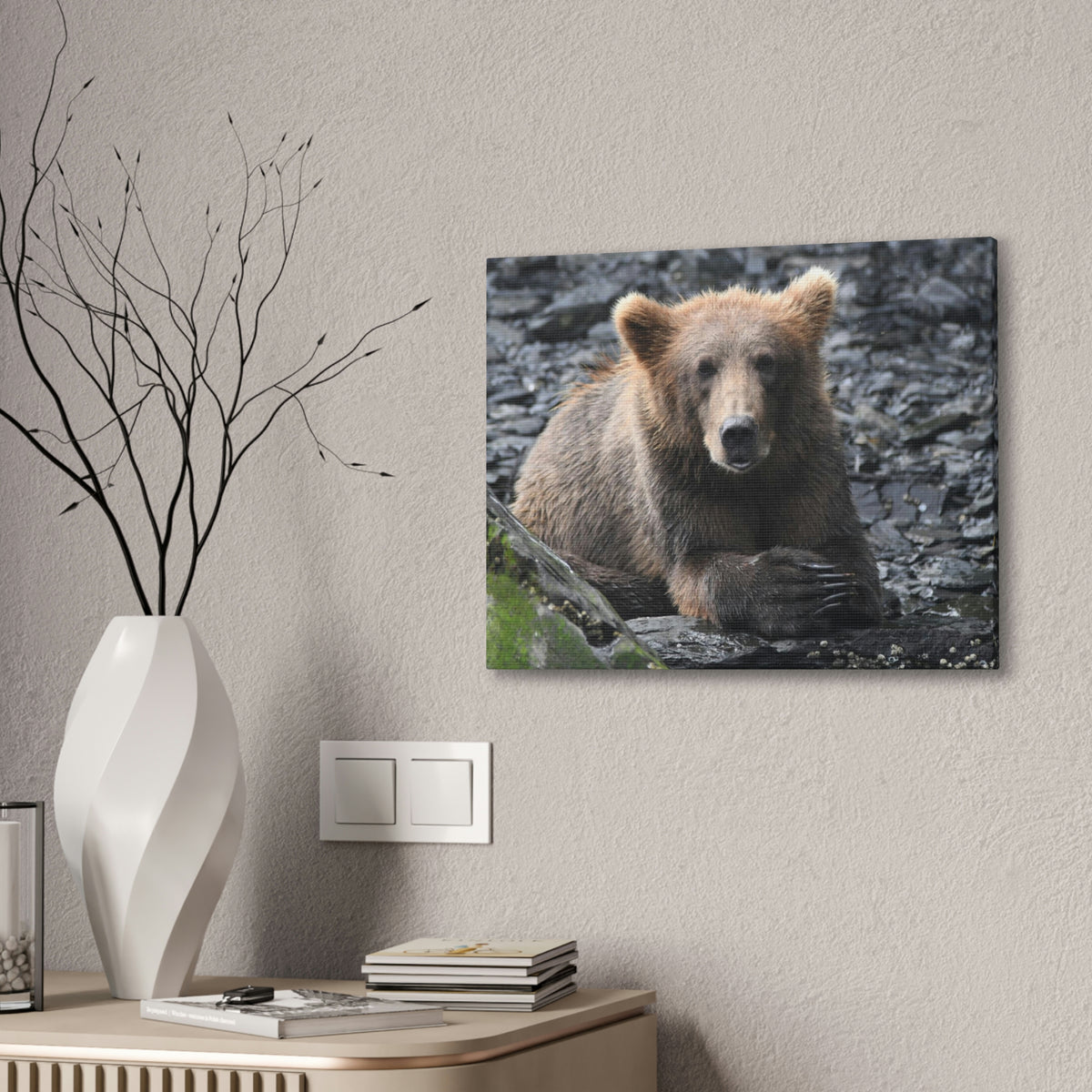 Please Bear Canvas Stretched, 0.75"