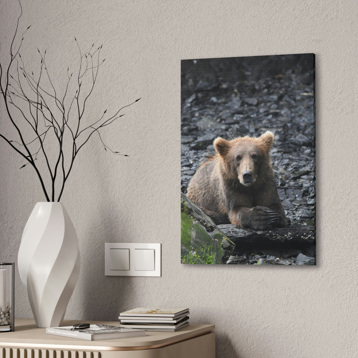 Please Bear Canvas Stretched, 0.75"