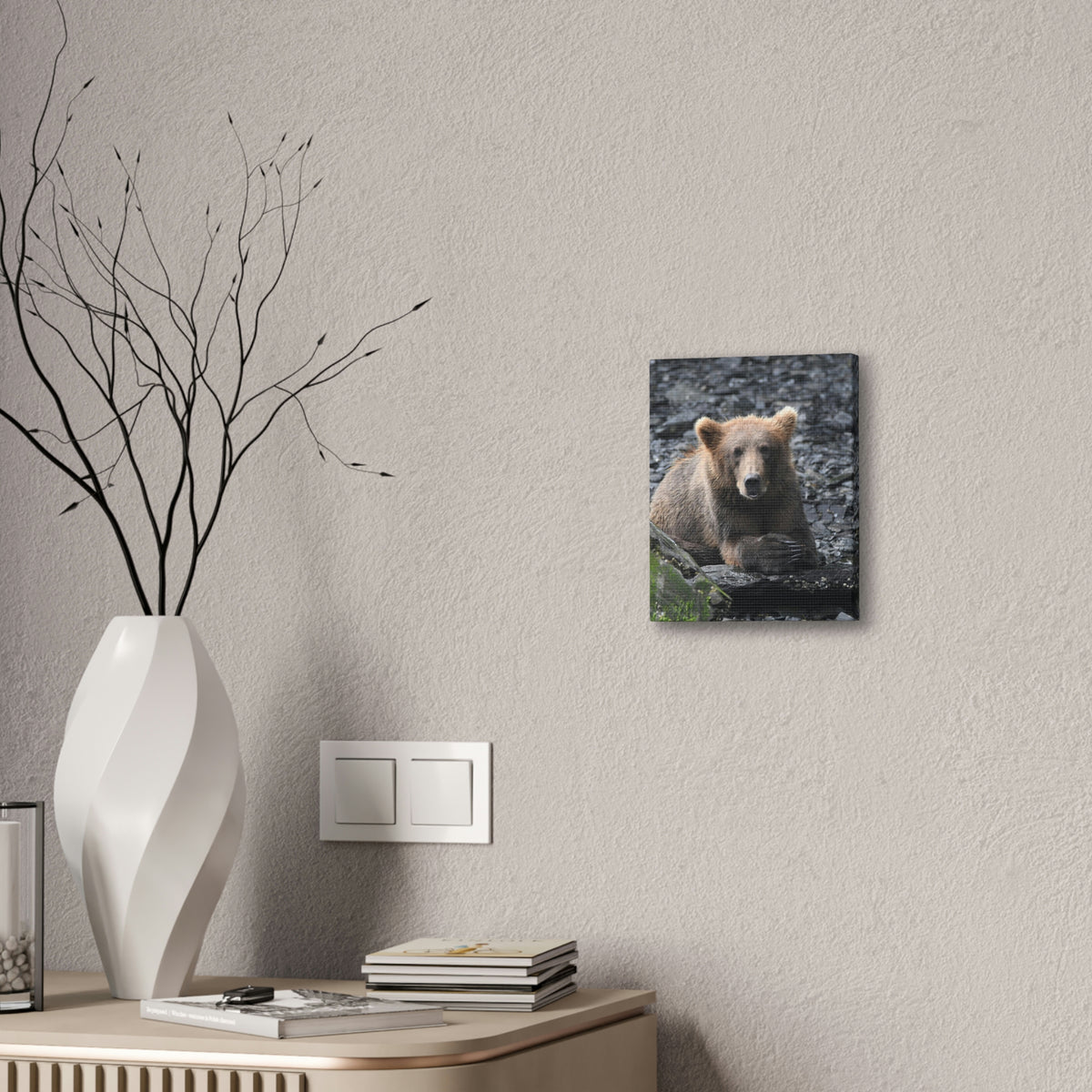 Please Bear Canvas Stretched, 0.75"