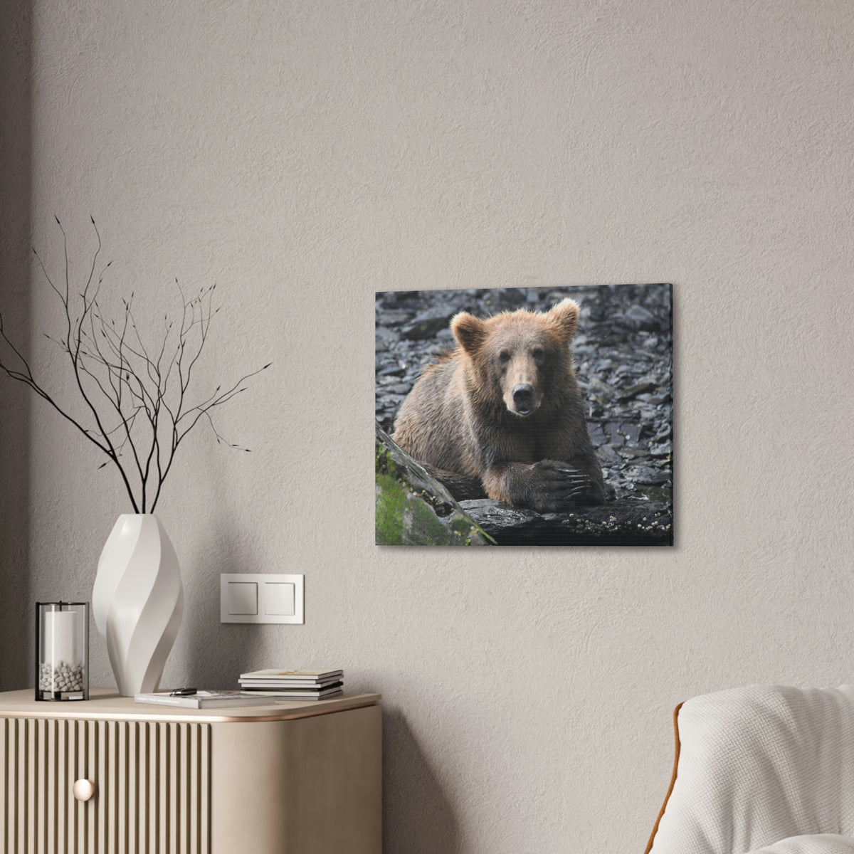 Please Bear Canvas Stretched, 0.75"