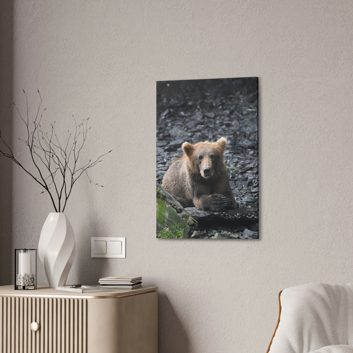 Please Bear Canvas Stretched, 0.75"