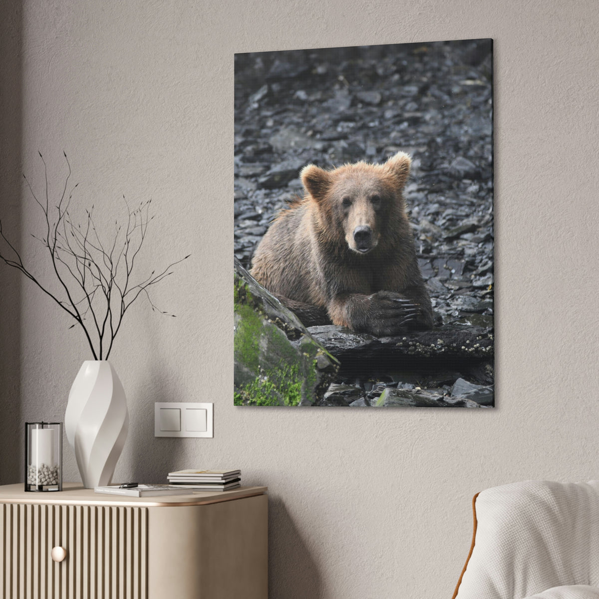 Please Bear Canvas Stretched, 0.75"