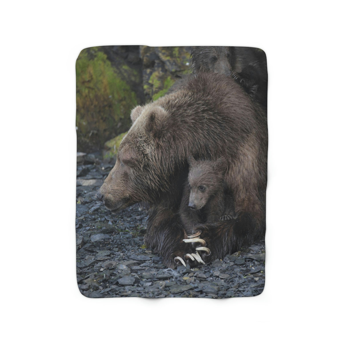 Embracing Sow Sherpa Fleece Blanket