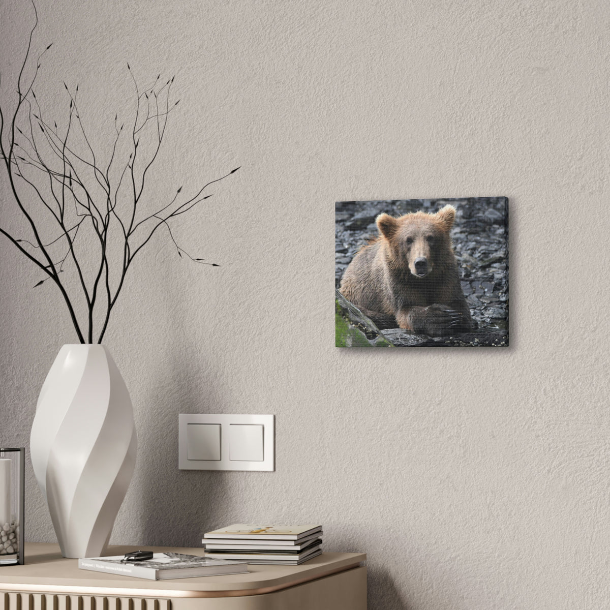 Please Bear Canvas Stretched, 0.75"