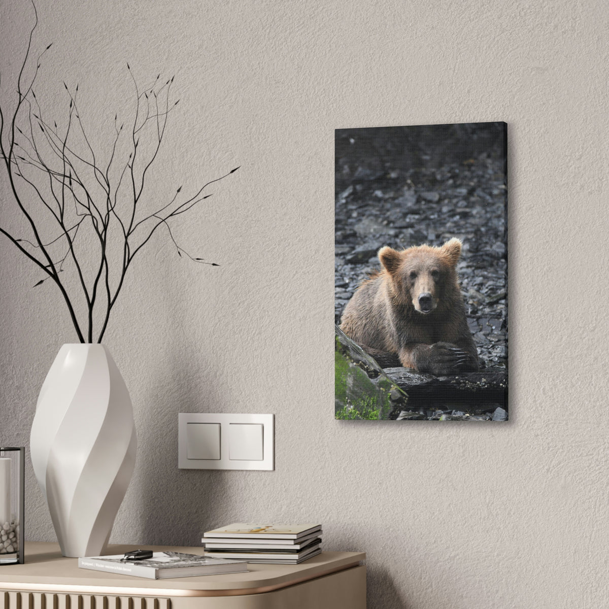 Please Bear Canvas Stretched, 0.75"