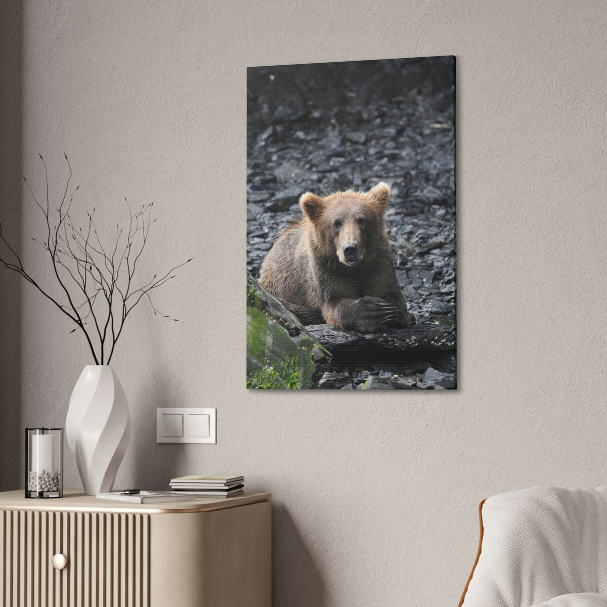 Please Bear Canvas Stretched, 0.75"