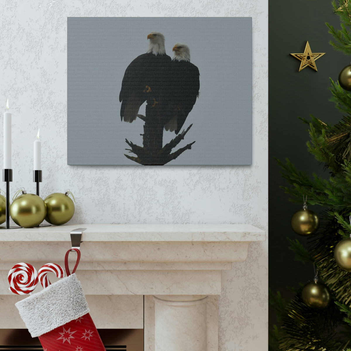 Bald Eagle Pair Canvas Gallery Wraps