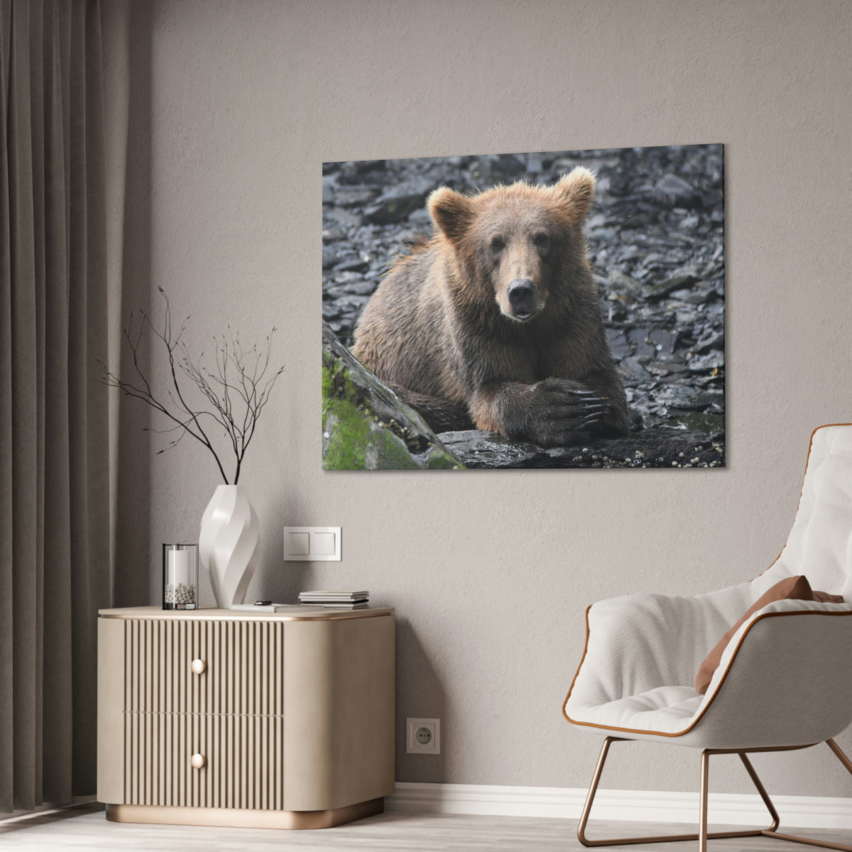 Please Bear Canvas Stretched, 0.75"