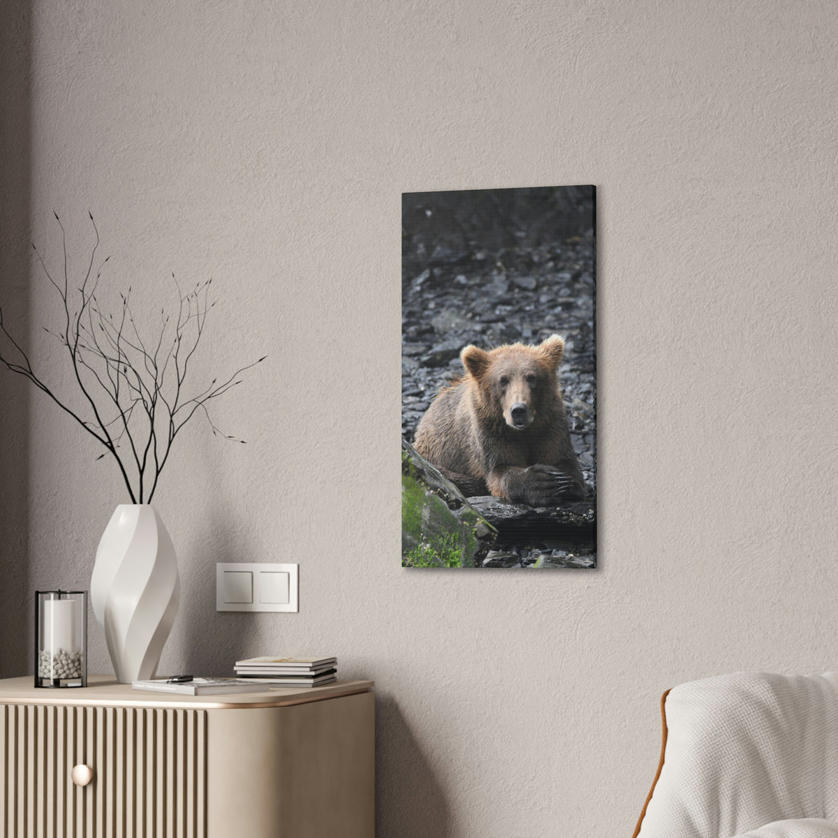 Please Bear Canvas Stretched, 0.75"